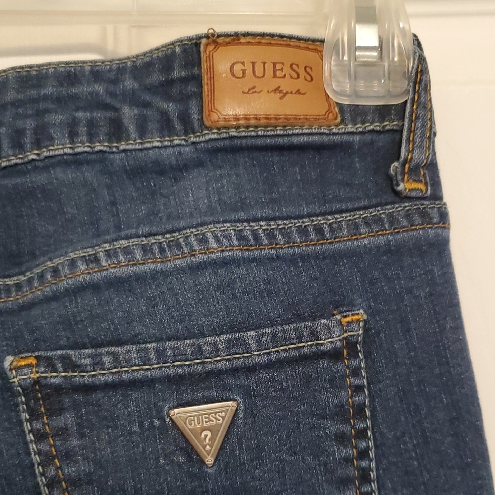 Guess Casual Women's Skinny Jeans in Deep Blue - Picture 4 of 8